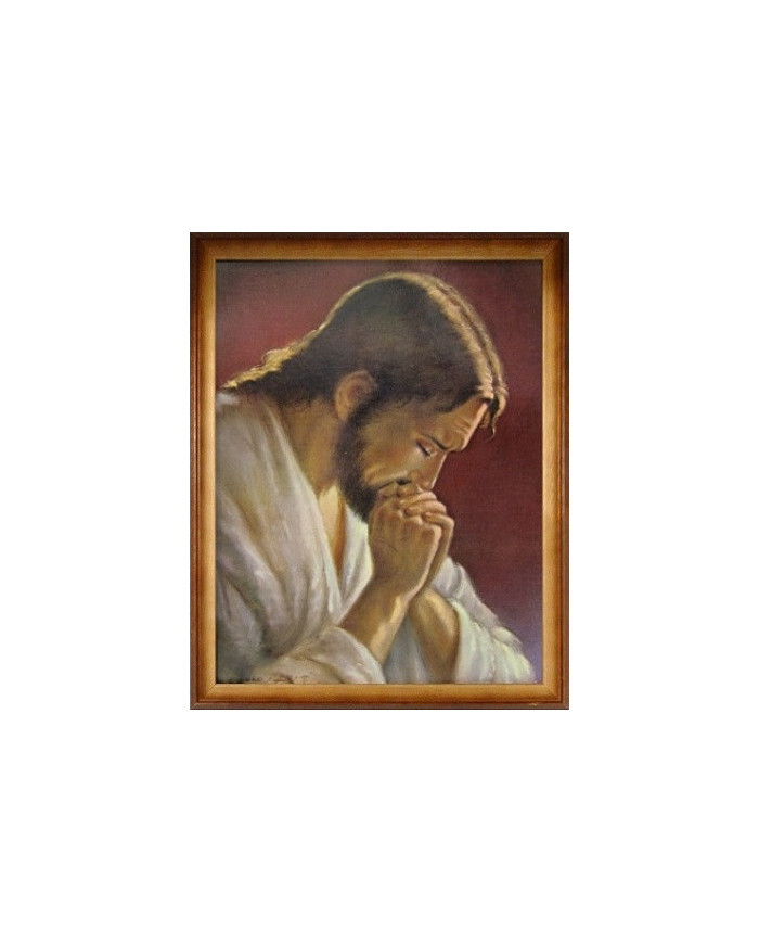 Obraz (W052) Modliaci sa Pán Ježiš 30,5 x 25,5