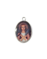 Medailón (MES011) strieb. - srdce PJ