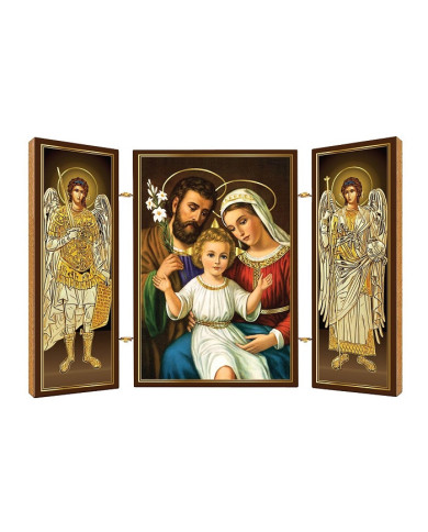 Triptych drev. (N12) - Sv. rodina