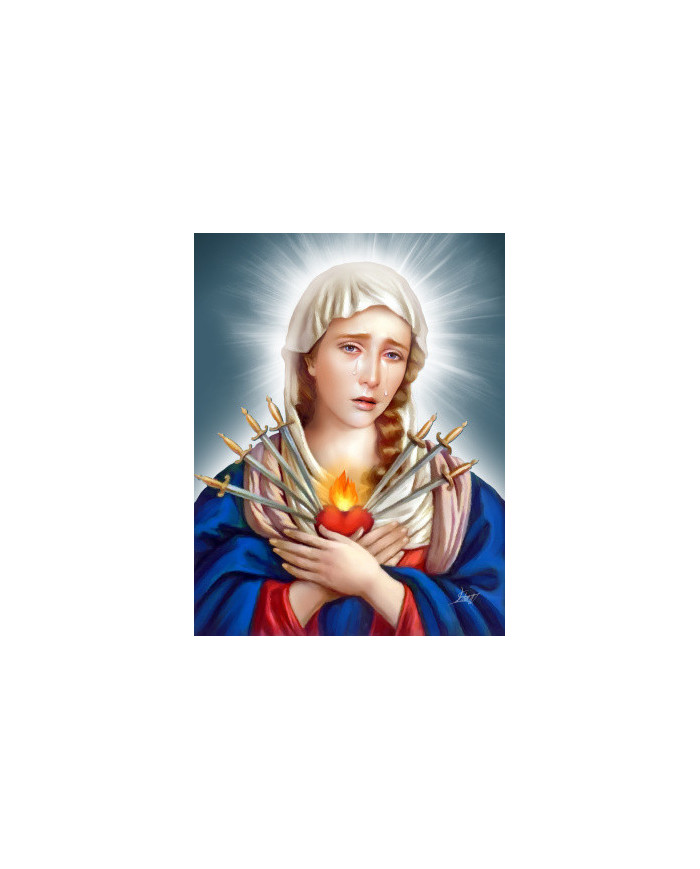 Obraz na plátne (ZOP-A3) Panna Mária Sedembolestná