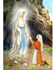 Obraz na plátne (ZOP-A3) Svätý Šarbel v záhrade